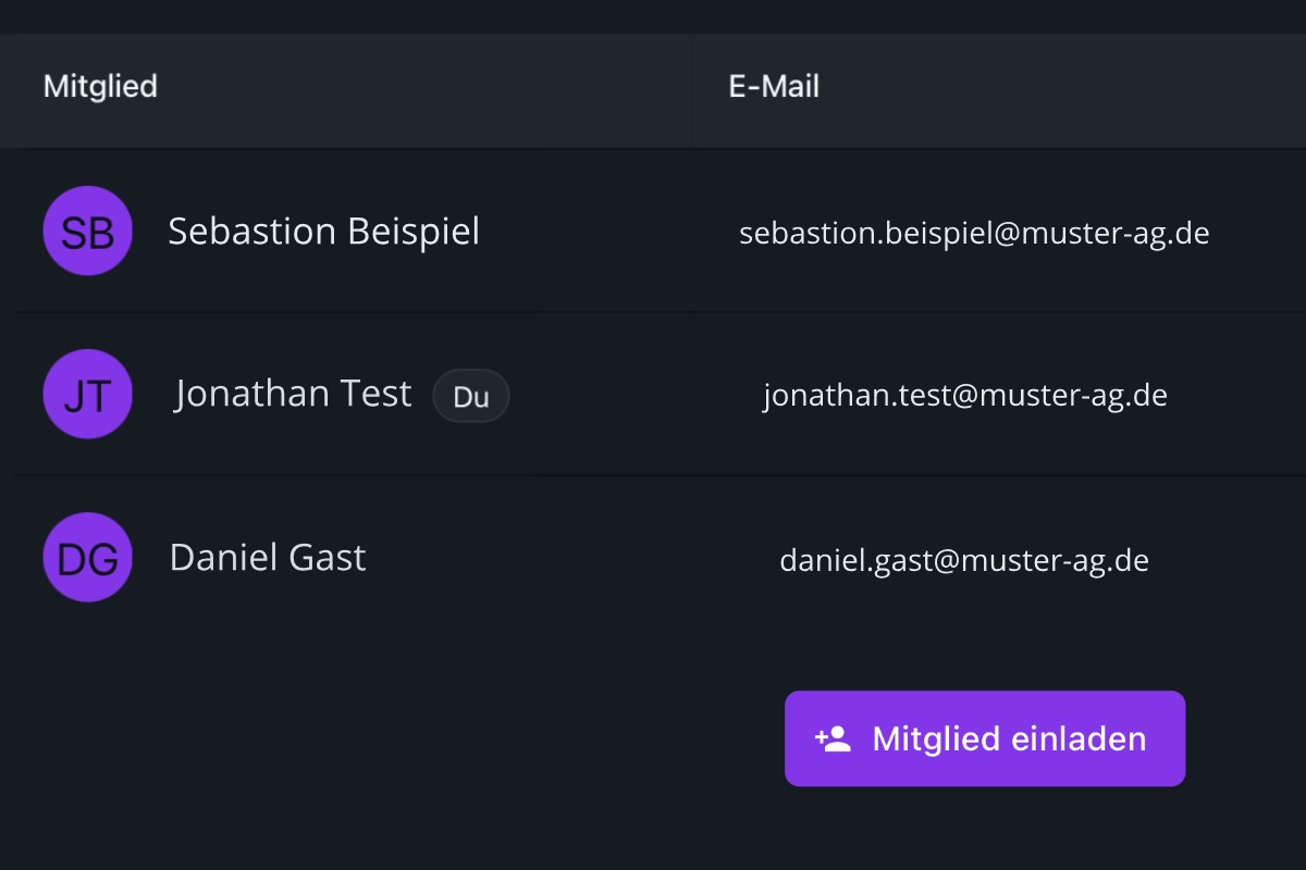 Rollen & Teamverwaltung